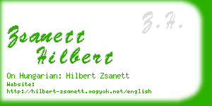 zsanett hilbert business card